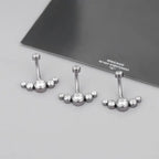 Piercing De Umbigo Pequeno Pedra Strass Aço Cirúrgico