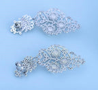 Brinco Noiva Zirconia Perola Pendurado Prata Delicado Festa