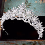 Coroa Tiara Cabelo Noiva Strass Prata Debutante Formatura