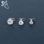 Piercing Microdermal Zirconia Pedra Cristal 3mm 4mm 5mm Aço