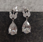 Brinco Noiva Pedra Zirconia Dourado Ou Prata Gota Debutante