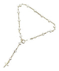 Pulseira Bracelete Terço Noiva Dourada F Ouro Com Pérolas