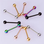 Piercing De Língua Barbell Aço Cirúrgico 316l - 1 Pç