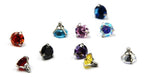 Piercing Microdermal Topo Zirconia Pedra 4mm Aço Colorido