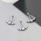 Piercing De Umbigo Pequeno Pedra Strass Aço Cirúrgico