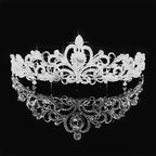 Coroa Tiara Prata Noiva Strass Debutante Promoção Barata