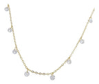 Colar Chocker Pedra Zirconia Folheado A Ouro 18k Semi Joia