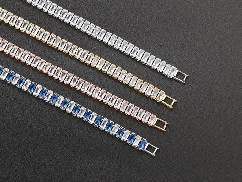 Pulseira Bracelete Dourada Pedra Zircônia Noiva Debutante