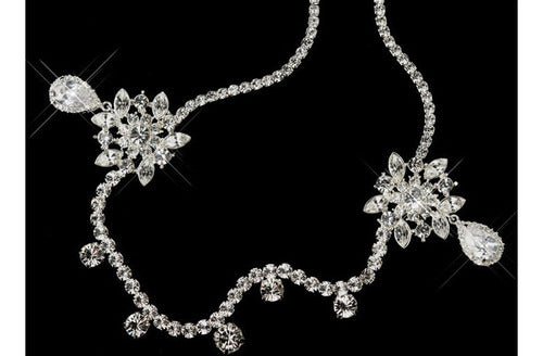 Tiara Testeira Headband Noiva Strass Prata Kim Kardashian