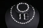 Conjunto Colar Brinco Pulseira Strass Pérola Noiva Festa