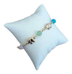 Colar Chocker Infantil Colorido Elefantes Dourado Semijoia