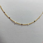 Colar Chocker Pontos De Luz Dourado Folheado A Ouro 18k