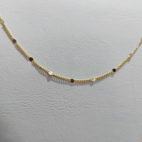 Colar Chocker Pontos De Luz Dourado Folheado A Ouro 18k