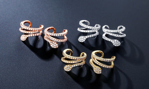 Piercing Argola Falso Fake Pressão Pedra Zircônia Orelha