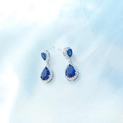 Brinco Noiva Pedra Zirconia Dourado Ou Prata Gota Debutante