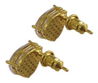 Brinco Zirconia Gota Dourado Dama Daminha F. Ouro Luxo