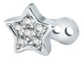 Piercing Microdermal Zirconia Pedra Coração Estrela Cruz Flo