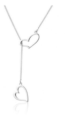 Colar Gravatinha Coração F. Ouro 18k Dourado Semi Joia