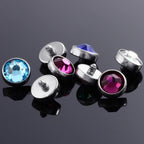 Piercing Microdermal Titanio G23 Pedra 3 Mm Topo Azul Escuro