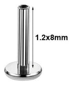 Piercing Tragus Labret Cartilagem Mini Lua Estrela 4 Mm Aço
