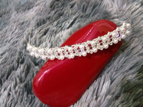 Tiara Noiva Dama Daminha Debutante Strass Pérola Barata