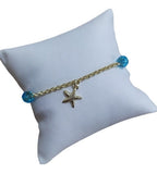 Pulseira Pingentes Fundo Do Mar Folheado Ouro Semi Joia