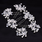 3 Arranjo Enfeite Cabelo Noiva Perola Dama Daminha Debutante