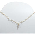 Colar Chocker Pedra Zirconia Coração F. Ouro 18k Semi Joia