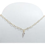 Colar Chocker Pedra Zirconia Coração F. Ouro 18k Semi Joia