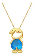 Colar Filhos Pedra Zirconia Banhado Ouro 18k Semi Joia