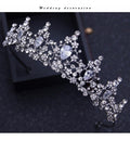 Coroa Tiara Arranjo Cabelo Noiva  Zirconia Strass Prata Luxo