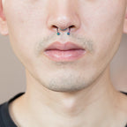 Piercing Nariz Septo Argola Falso Dourado Prata Preto Aço