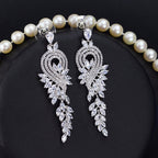 Brinco Noiva Zirconia Prata Festa Formatura Debutante Luxo