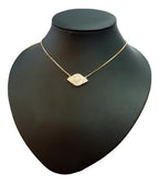 Colar Olho Grego Pedra Zirconia Dourado F. Ouro 18k Semijoia