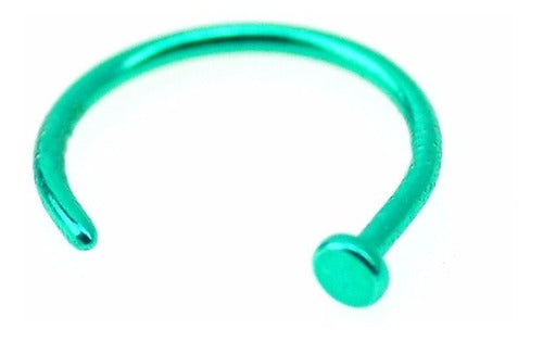 Piercing Nariz Argola Falso Fake Dourado Prata Preto Rosa