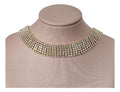 Colar Gargantilha Chocker Noiva Strass Prata Cristal Larga