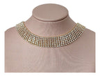 Colar Gargantilha Chocker Noiva Strass Prata Cristal Larga