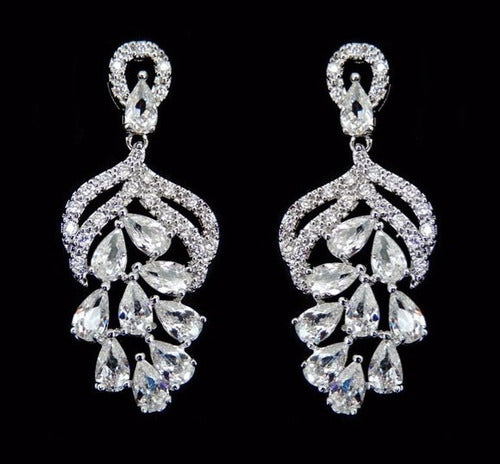 Brinco Noiva Zirconia Prata Festa Formatura Debutante