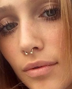 Piercing Septo Ferradura Nariz Cartilagem Preto Prata Ouro