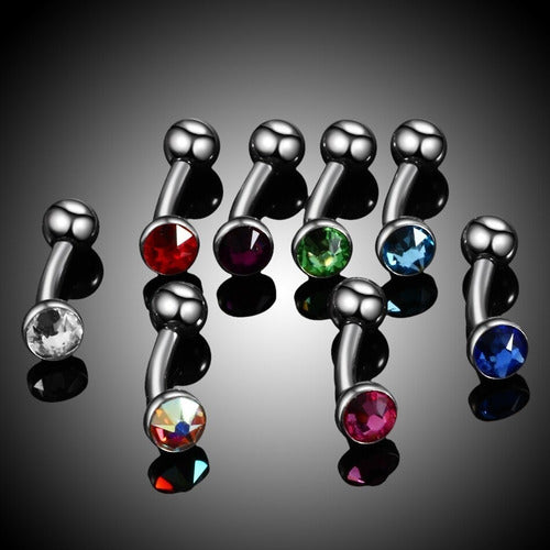 Piercing Íntimo Christina Genital Pedra Cristal 100% Titânio