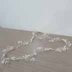 Tiara Arranjo Grinalda Cabelo Noiva Pérola Fio Strass Brilho