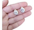 Brinco Noiva Pedra Zirconia Dourado Ou Prata Gota 15 Anos