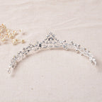 Coroa Dama De Honra Daminha Strass Prata Debutante Noiva