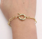Pulseira Cartier Fecho Boia Grande Grossa Banhada Ouro 18k