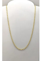 Colar Modelo Corda F. Ouro 18k Dourado Semi Joia 50 Cm