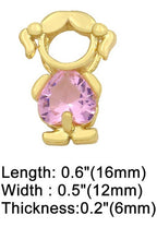 Colar Filhos Pedra Zirconia Banhado Ouro 18k Semi Joia