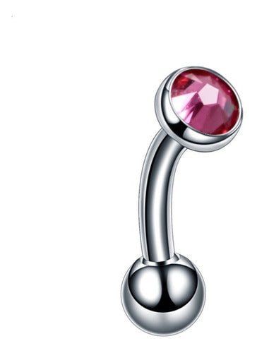 Piercing Íntimo Christina Genital Pedra Cristal 100% Titânio
