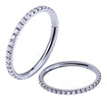 Piercing Argola Pedra Zirconia Titânio 6 8 10 Mm Clicker
