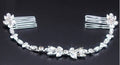 Tiara Headband Testeira Arranjo Noiva Strass Prata Dourada