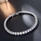 Pulseira Bracelete Prata Com Zircônia Noiva Debutante Barata